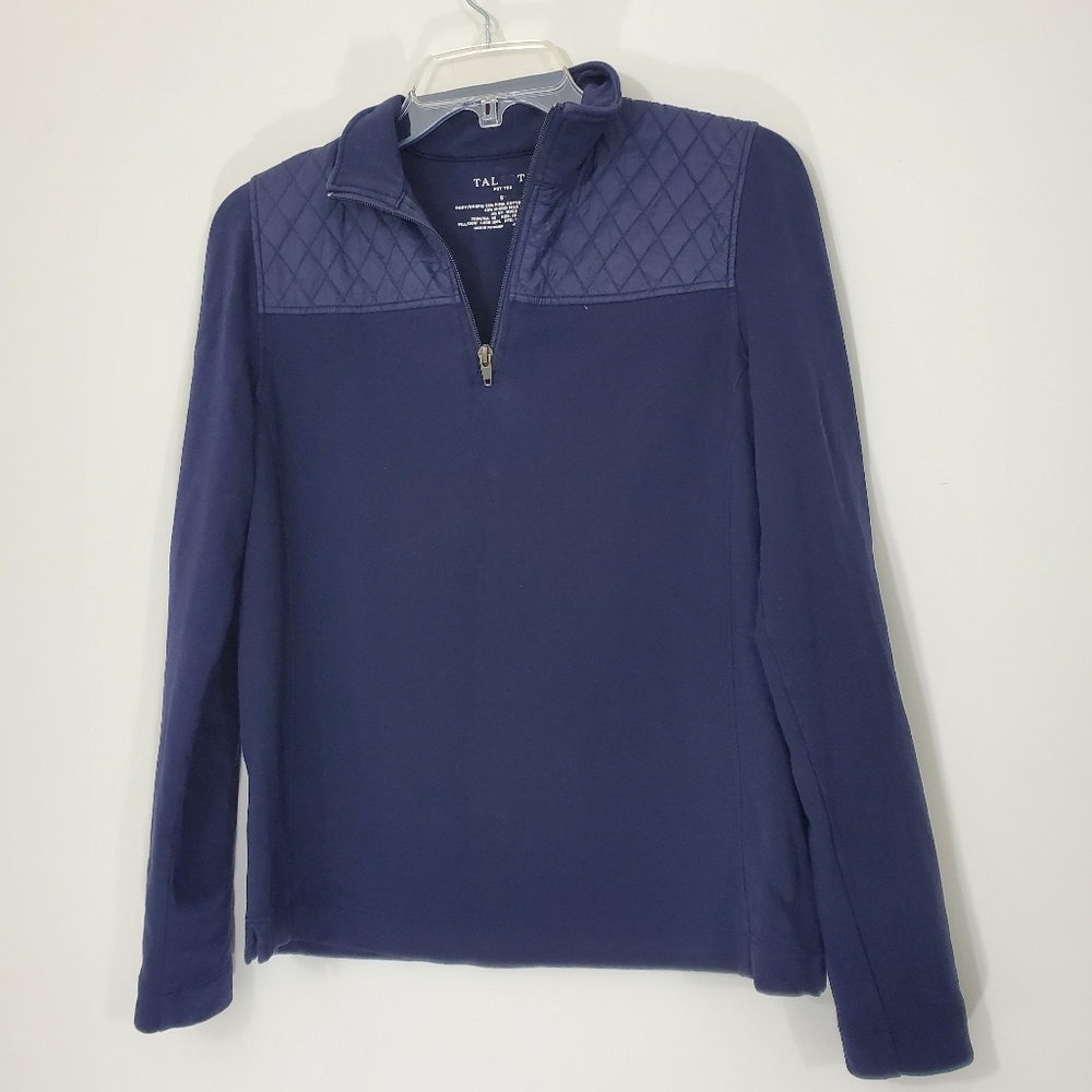 Talbots Navy Pullover Blouse, Size Small
